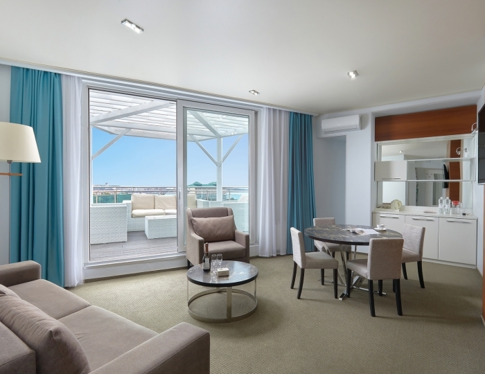 Family suite "Terassa" 4-местный 3-комнатный FSutT - Отель Alean Family Biarritz / Алеан Фэмили Биарриц 